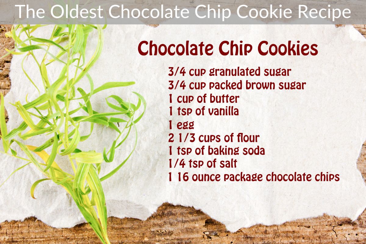The Oldest Chocolate Chip Cookie Recipe